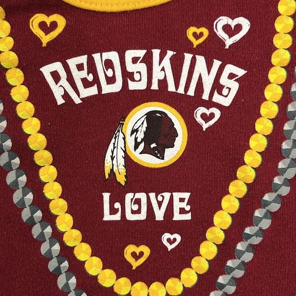 Washington Redskins Commanders Baby Girl Onesie Size 0-3 and 12M Retro Logo NFL - Picture 1 of 10